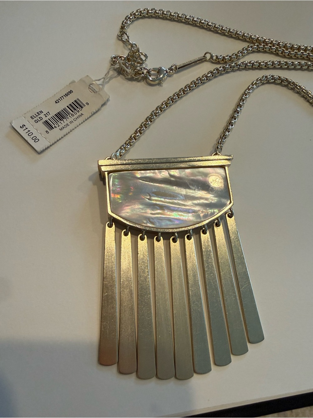 NWT Kendra Scott ELLEN Gold Pendant Necklace
